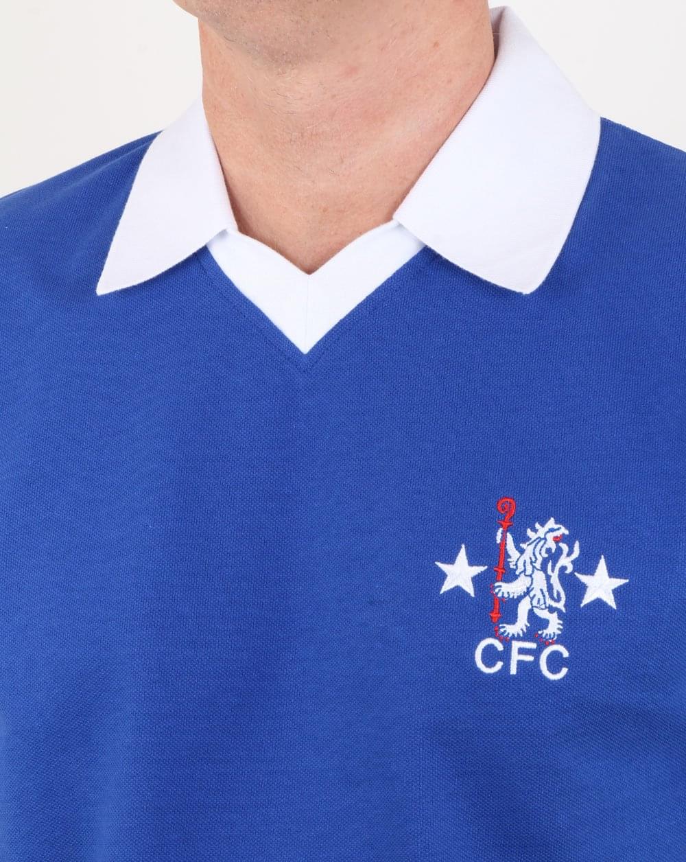 80s Casual Classics Chelsea 1976 Retro Shirt Blue - Image 2