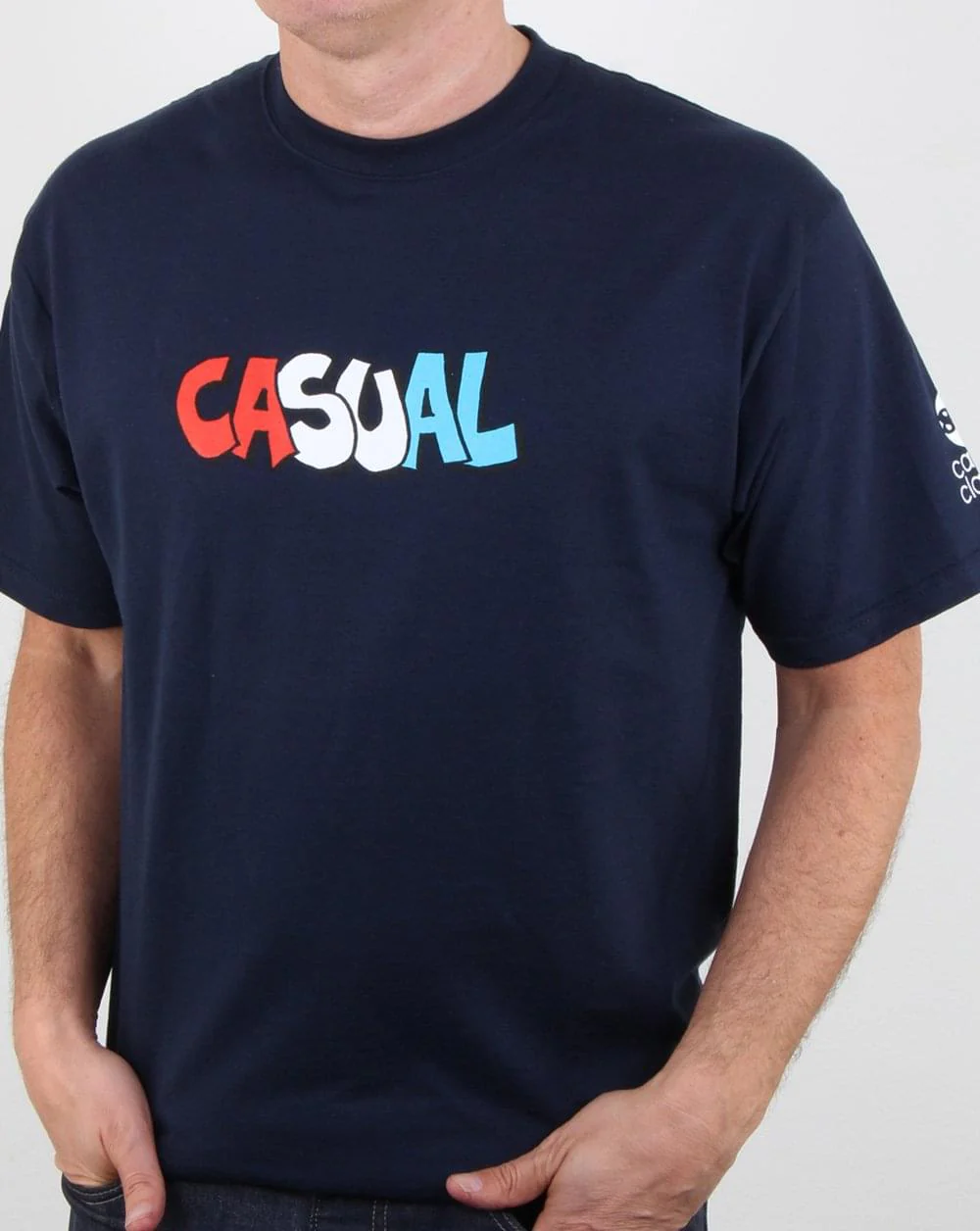 80s Casual Classics Graffiti T Shirt Navy - Image 3