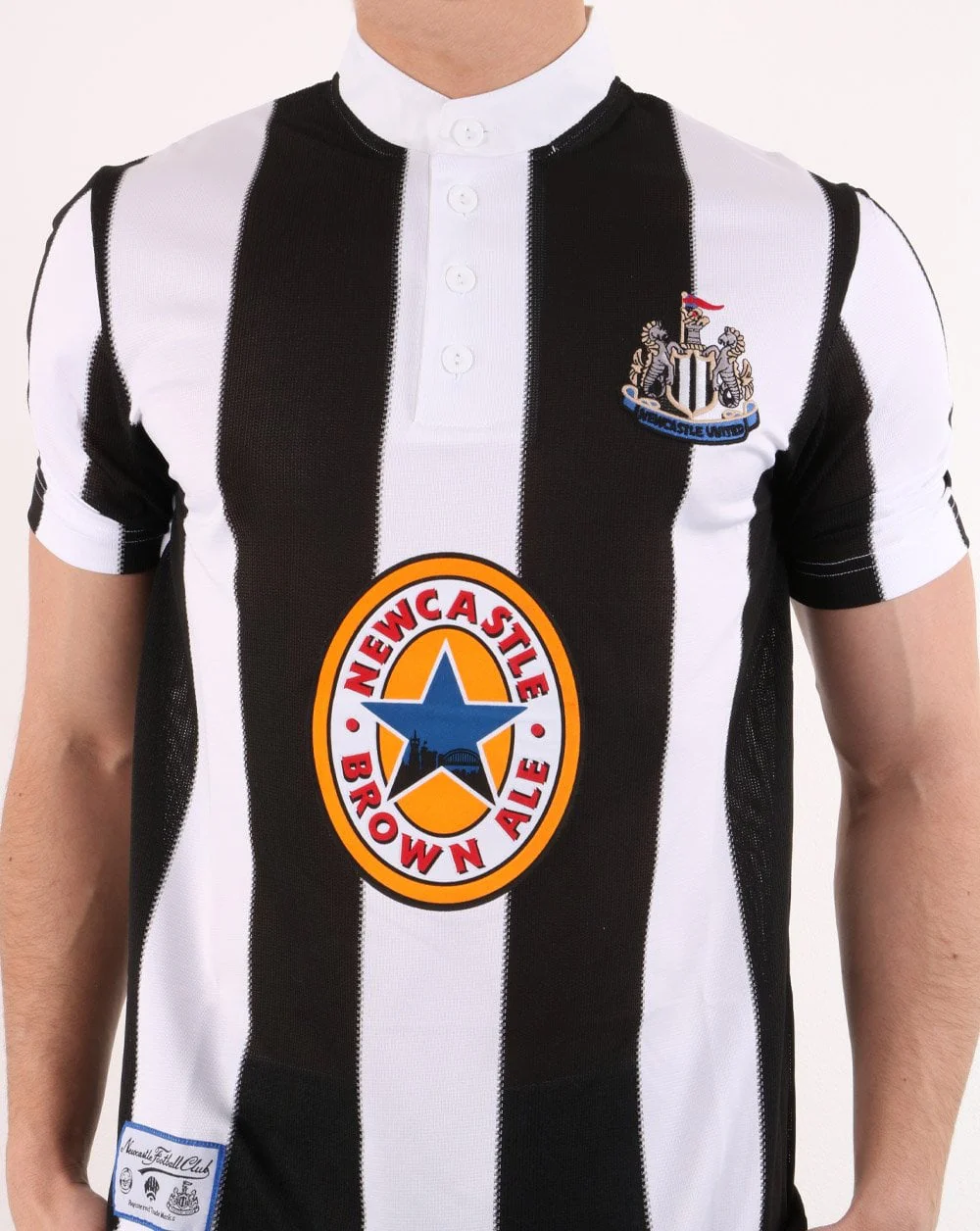 80s Casual Classics Newcastle United 1996 Py Shirt White/black - Image 3
