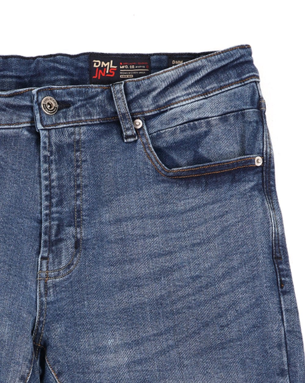 80s Casual Classics Denim Shorts Mid Wash - Image 2