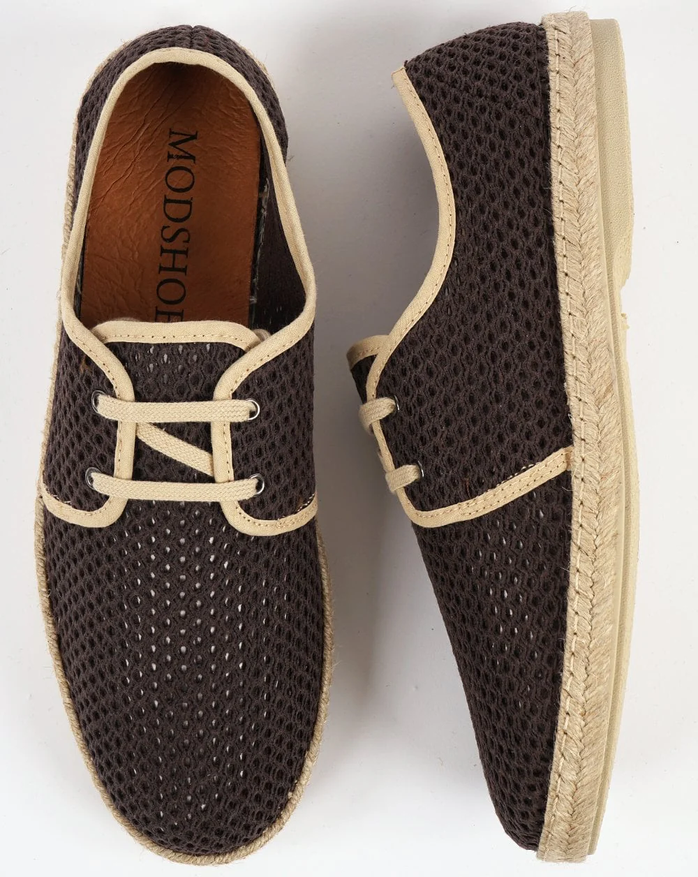 80s Casual Classics Paulo Mesh Lace Up Brown - Image 3