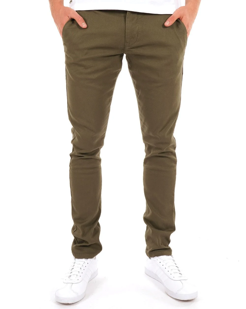 80s Casual Classics Textured Chino Olive - Image 2