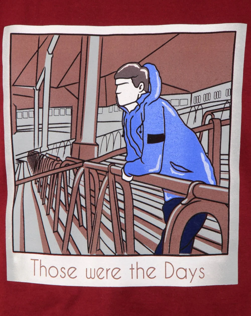 80s Casuals Those Were The Days T Shirt Chilli Red - Image 2