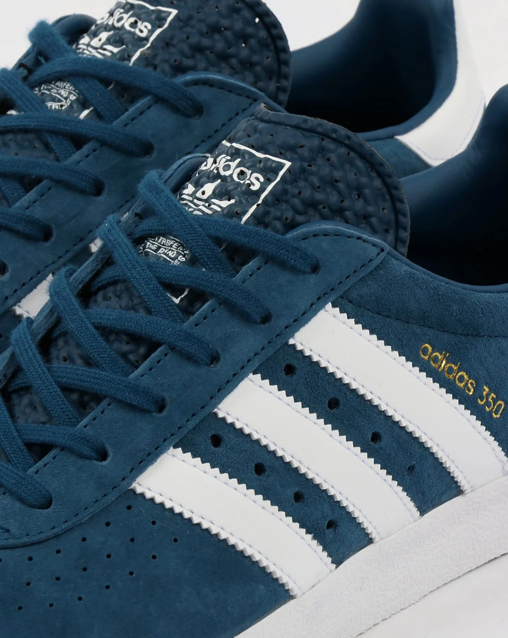 Adidas 350 Trainers Blue Night/White - Image 4
