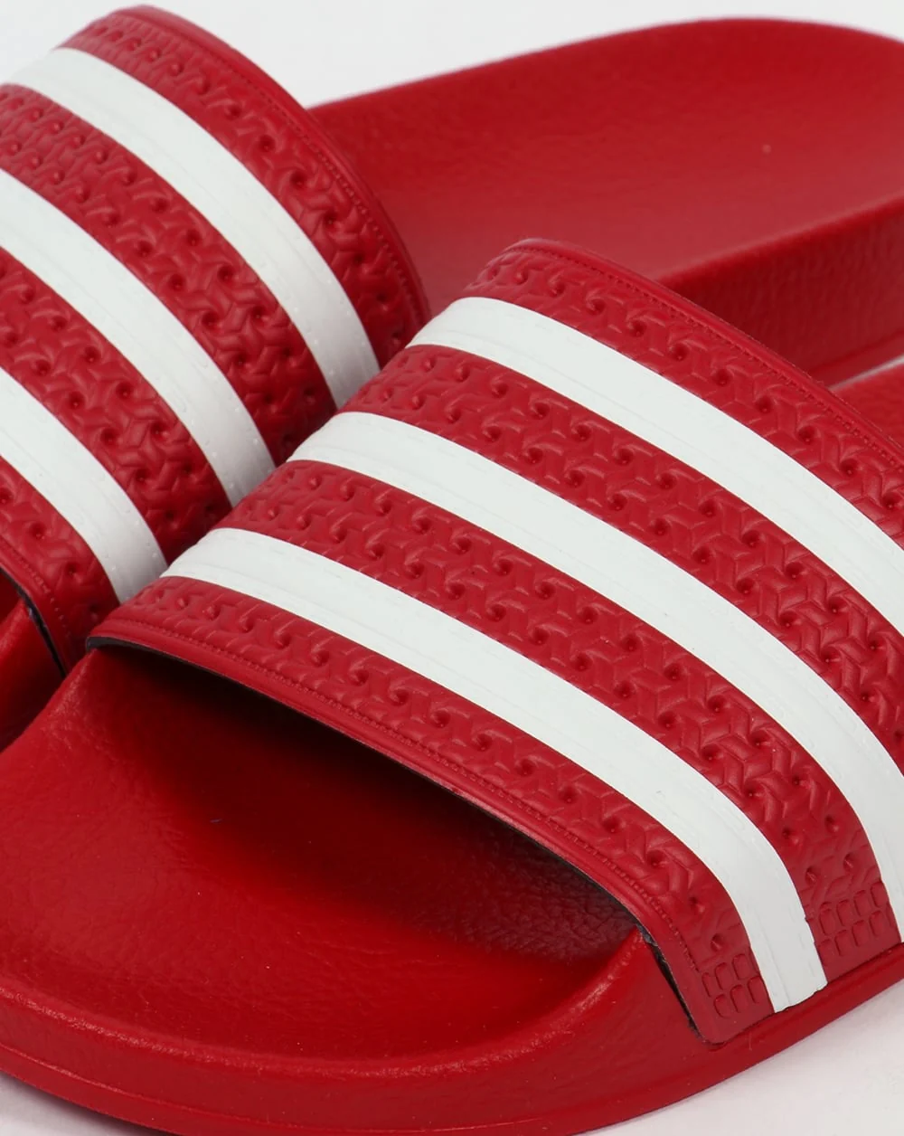 Adidas Adilette Sliders Red/White - Image 2