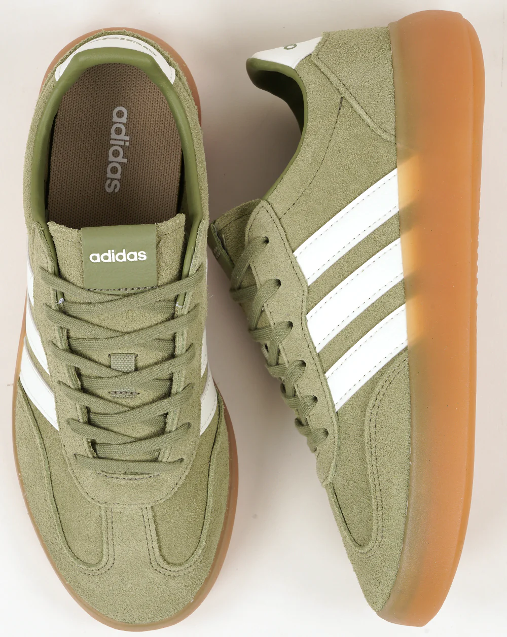 Adidas Barreda Decode Lux Trainers Washed Green/Off White/Gum - Image 4