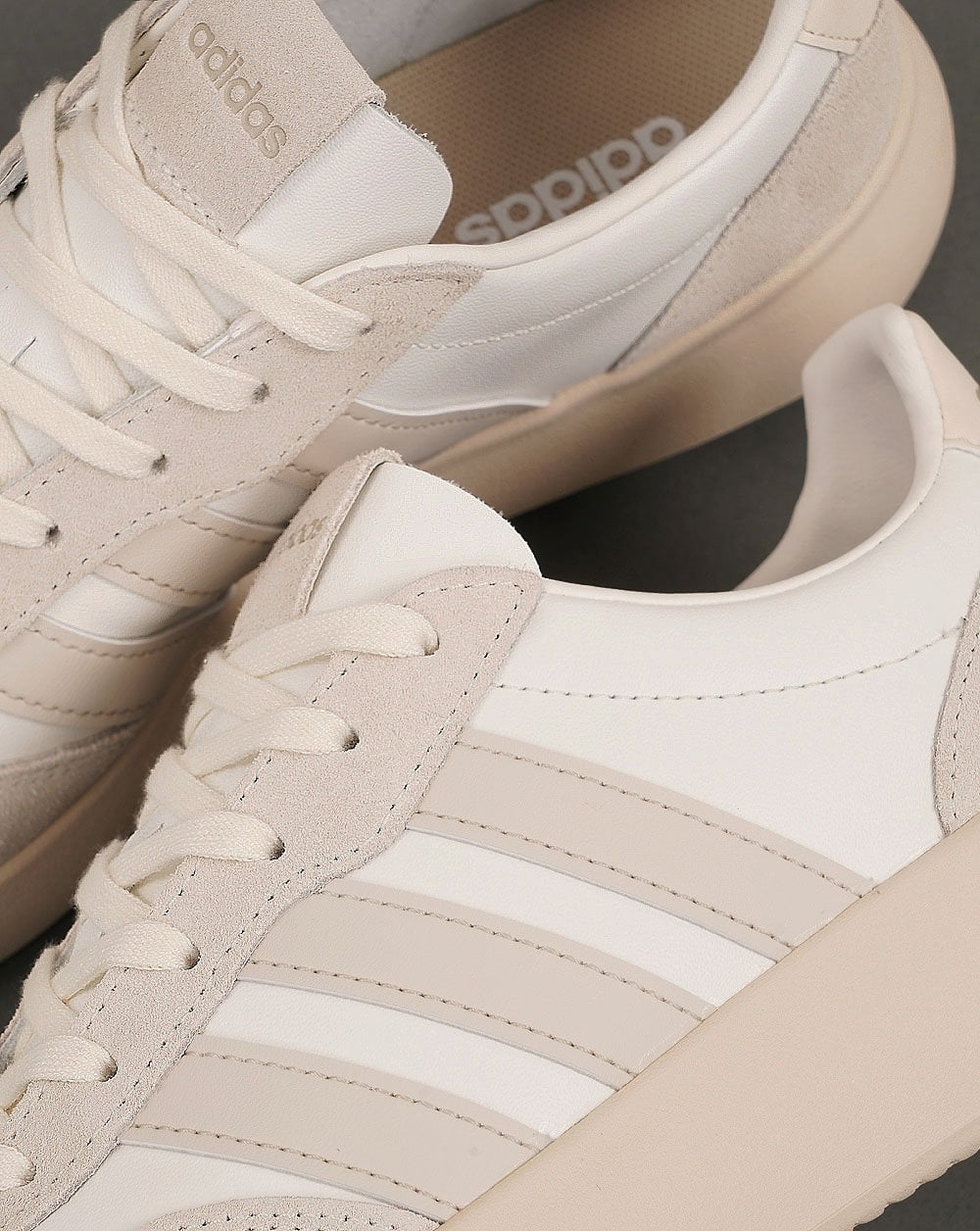 Adidas Barreda Lux Trainers Chalk White leather - Image 2