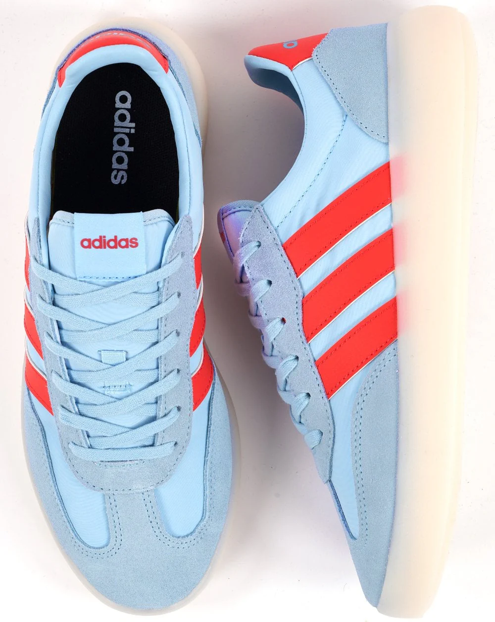 Adidas Barreda Trainers Sky Red Ice Sole - Image 5