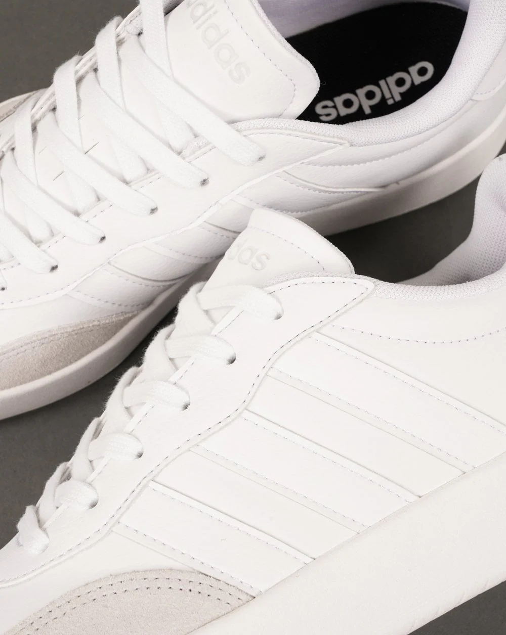 Adidas Barreda Trainers White/Grey - Image 4