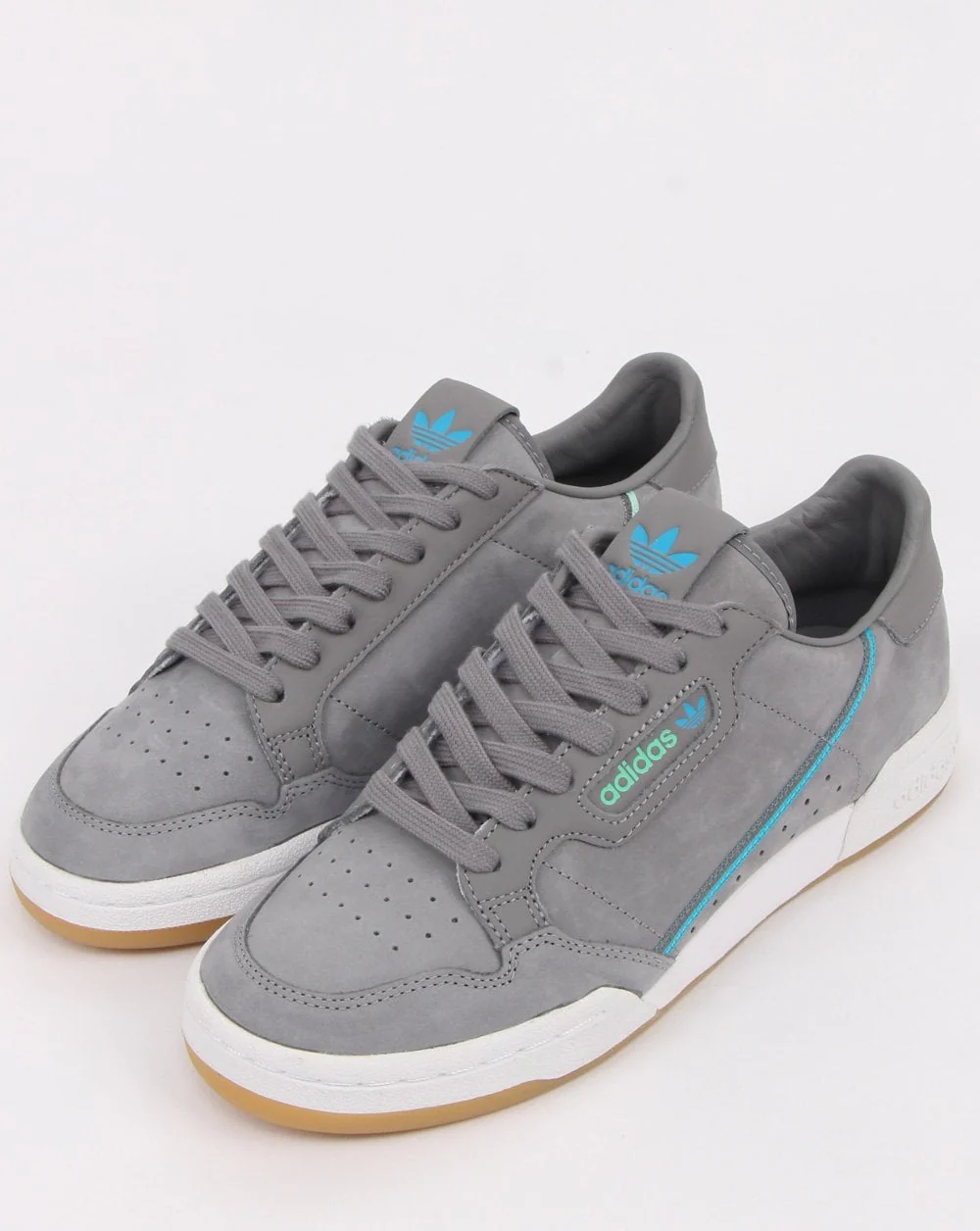 Adidas Continental 80 x TFL Trainers Grey/blue/green - Image 3