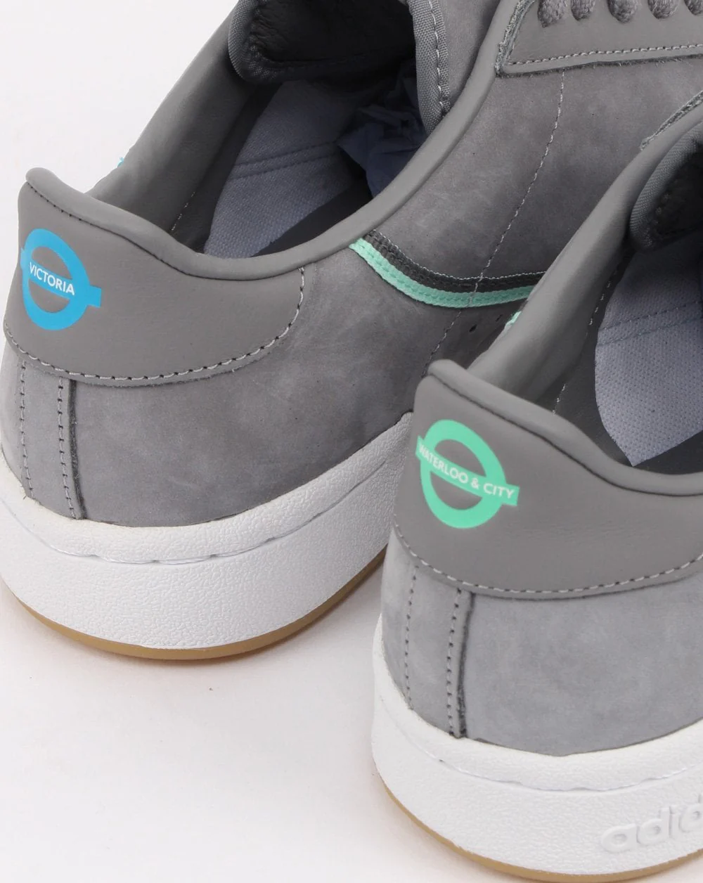 Adidas Continental 80 x TFL Trainers Grey/blue/green - Image 4