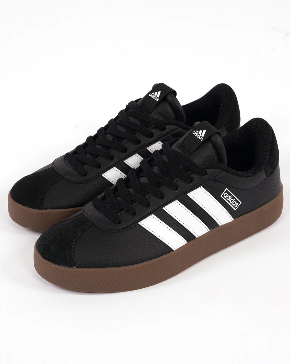 Adidas Court Trainers Black White Gum - Image 2