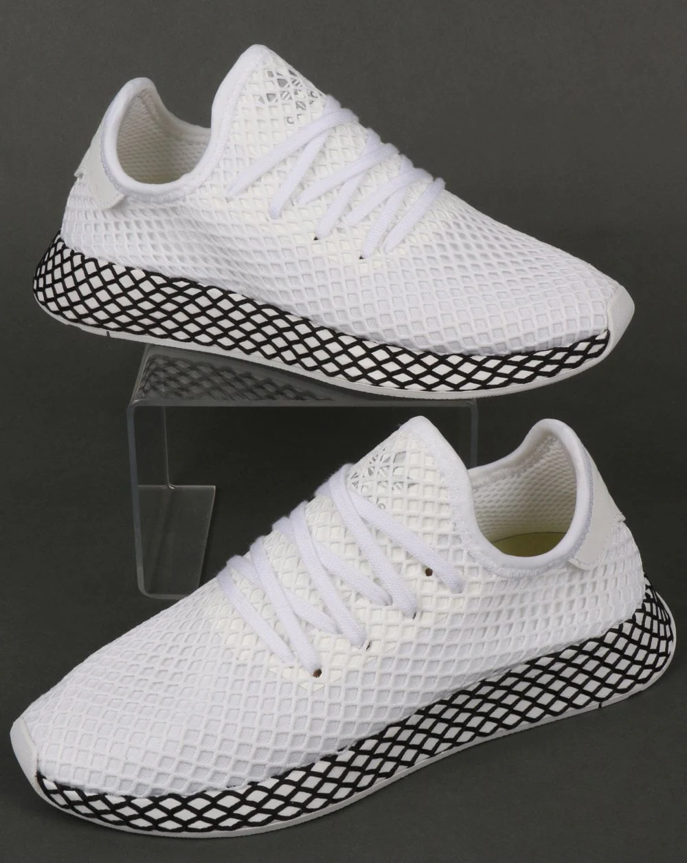 Adidas Deerupt Runner Trainers White/White/Black - Image 4
