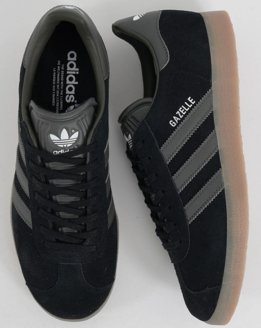 Adidas Gazelle Trainers Black/Grey