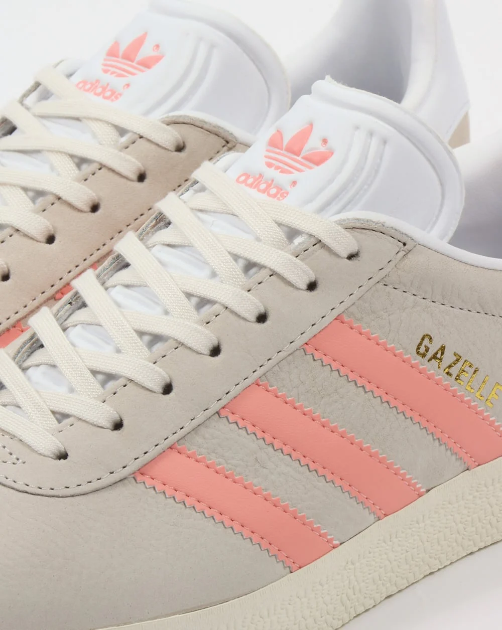 Adidas Gazelle Trainers Chalk White/Light Pink - Image 4