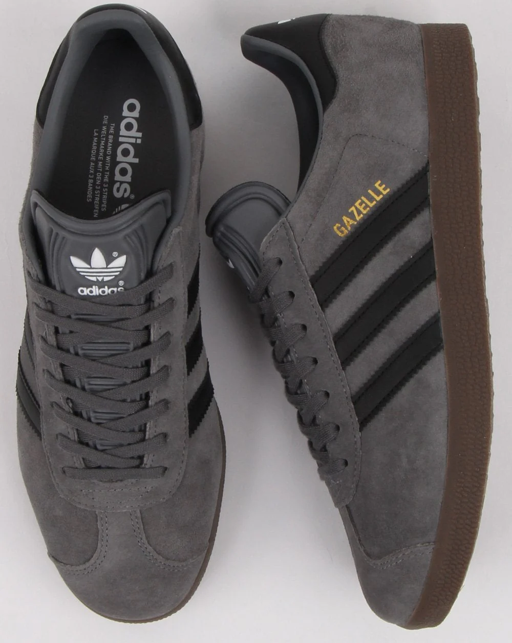 Adidas Gazelle Trainers Grey/black - Image 2