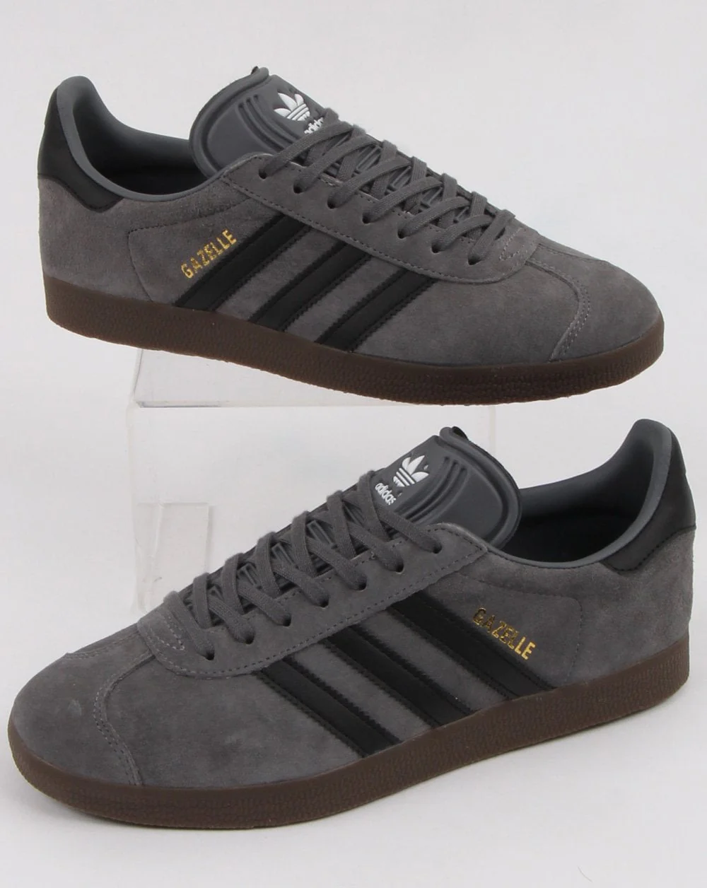 Adidas Gazelle Trainers Grey/black - Image 3