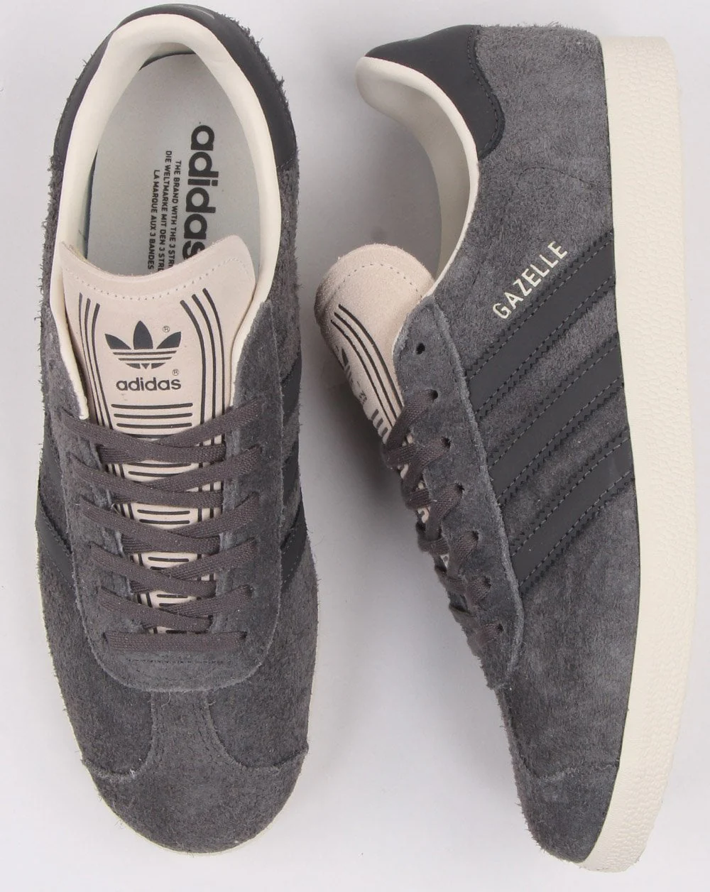 Adidas Gazelle Trainers Grey/White - Image 2