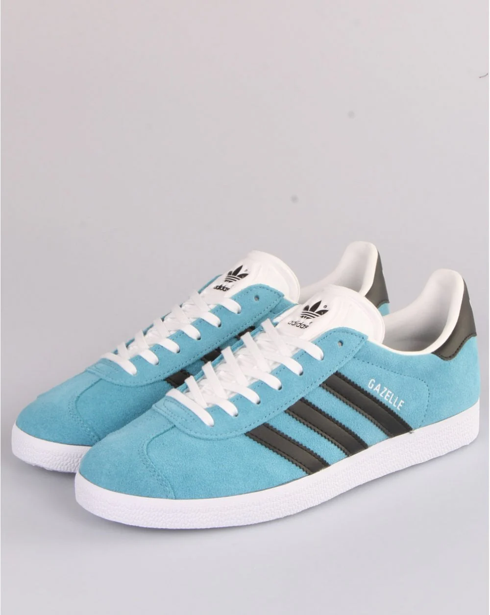 Adidas Gazelle Trainers Hazy Blue/Black - Image 3