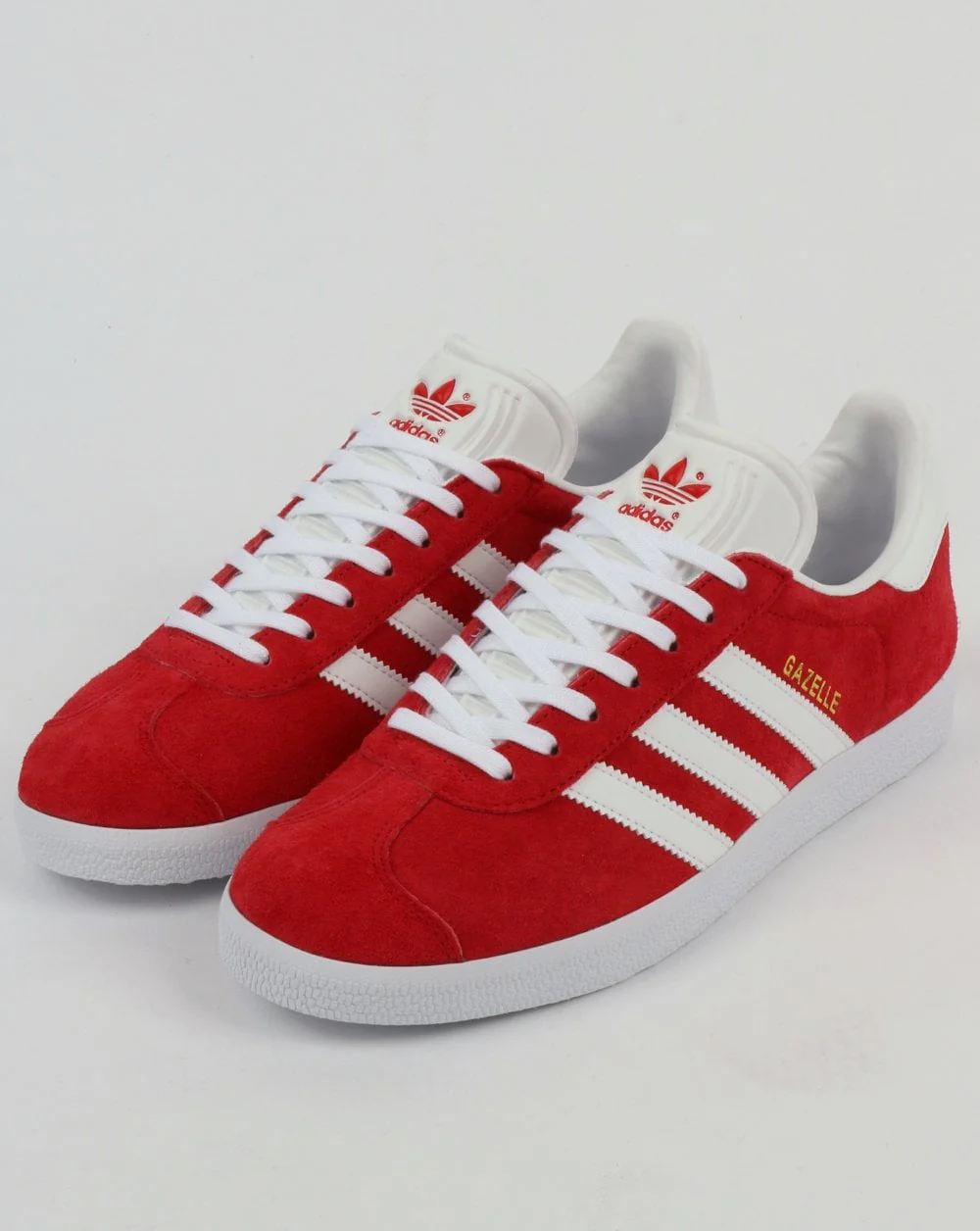 Adidas Gazelle Trainers Red/White - Image 3