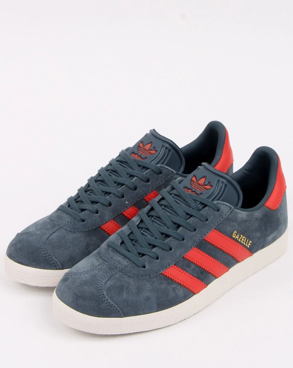 Adidas Gazelle Trainers Slate Blue/Trace Scarlet - Image 4