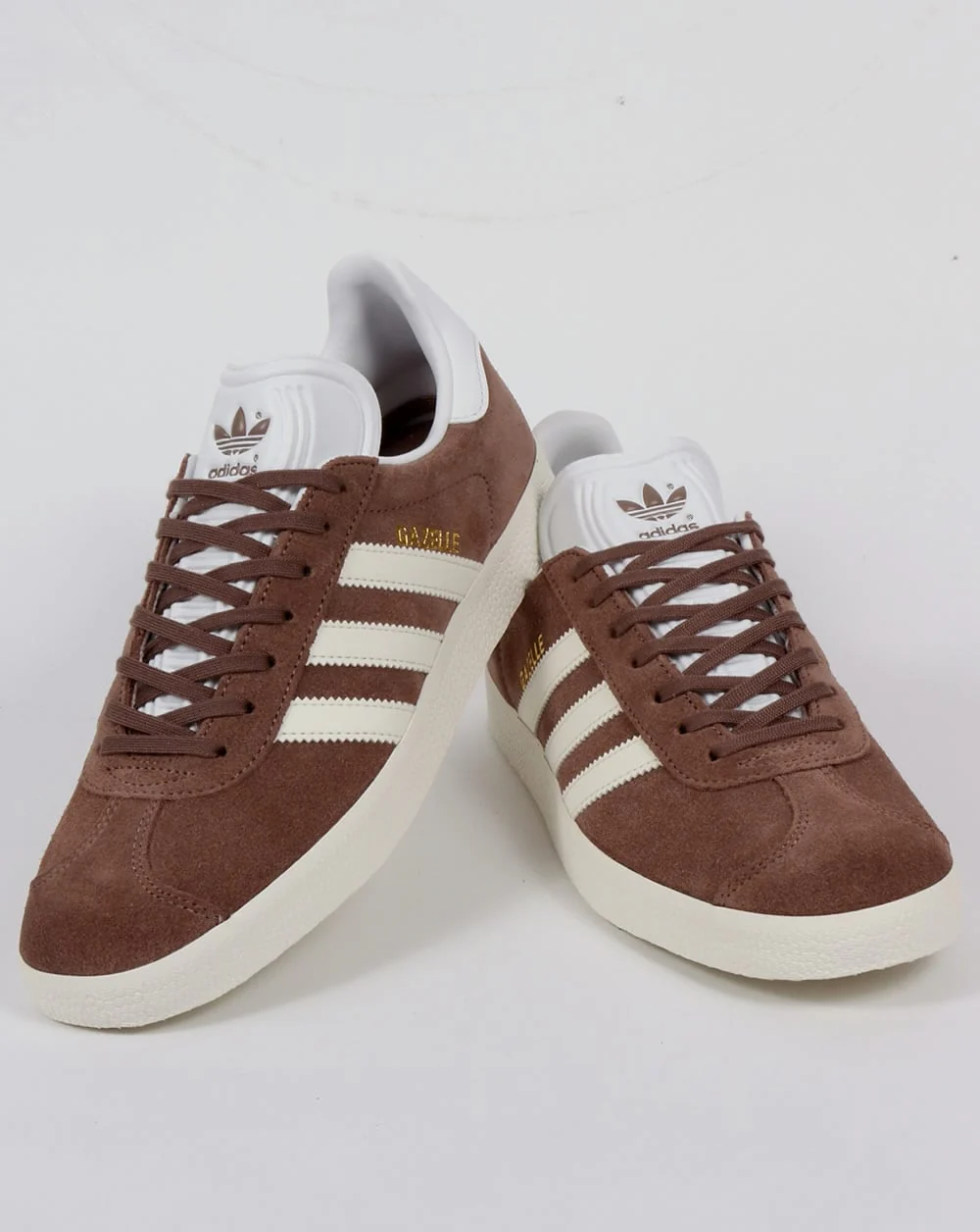 Adidas Gazelle Trainers Soft Brown/Off White - Image 3