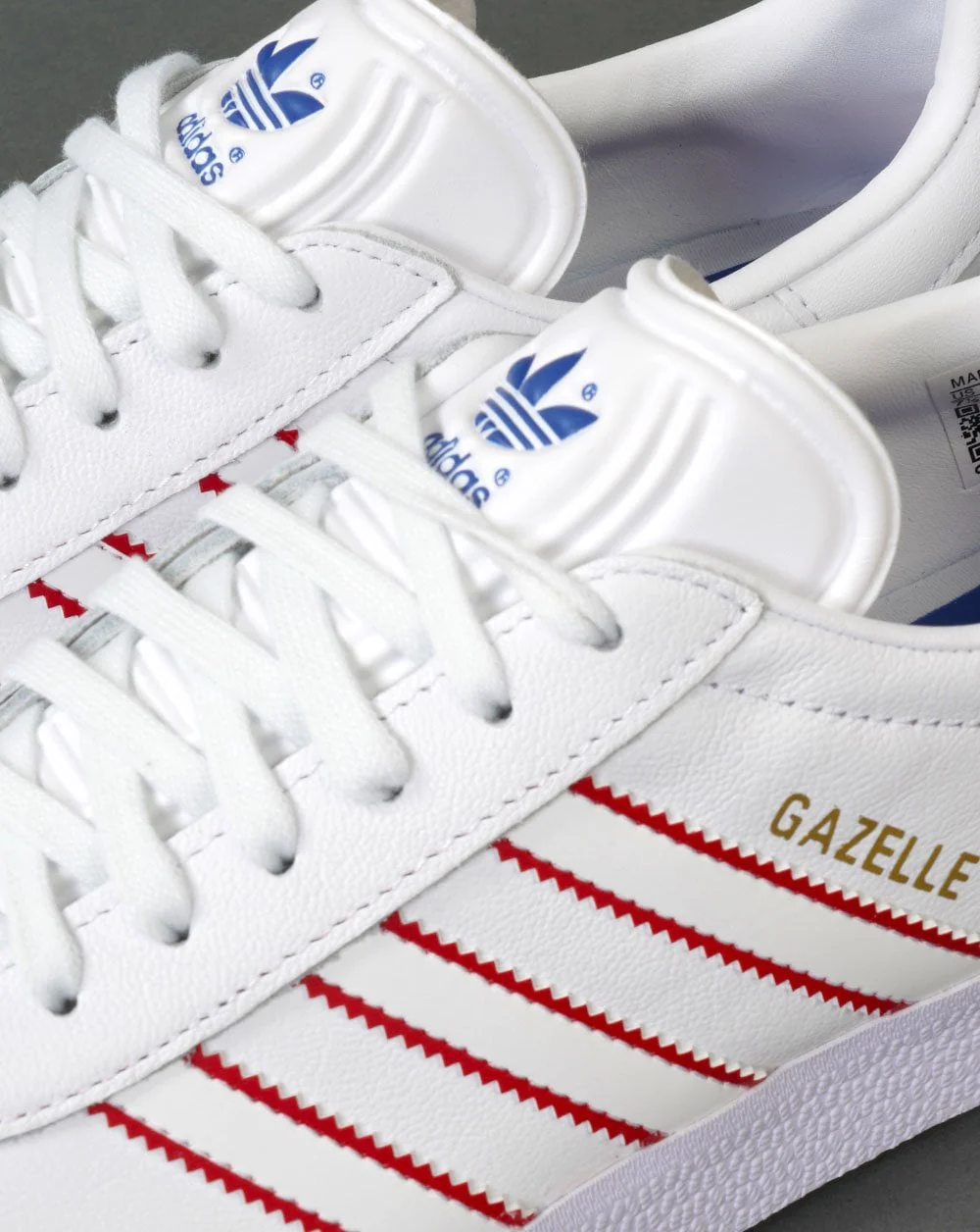 Adidas Gazelle Trainers White / Red - Image 3