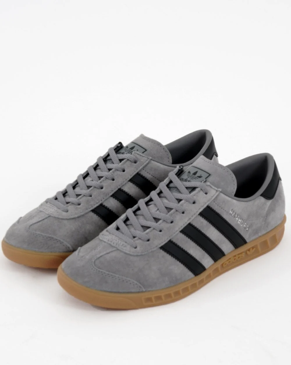 Adidas Hamburg Trainers Grey/Black - Image 4