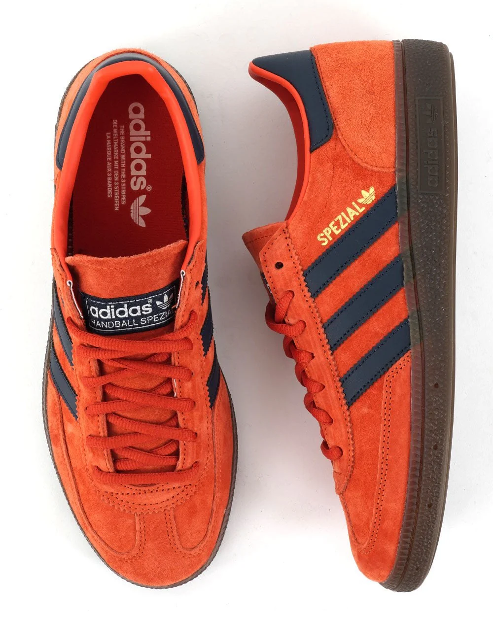 Adidas Handball Spezial Trainers Orange/navy - Image 3