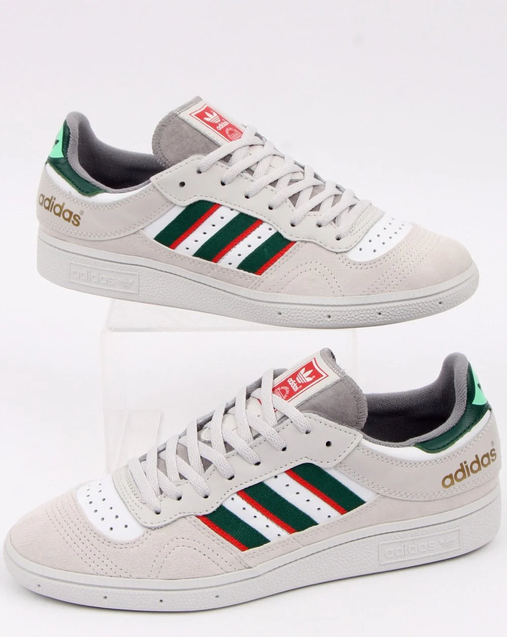 Adidas Handball Top Trainers Grey/Green/Red - Image 2