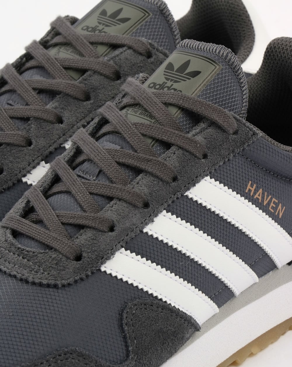 Adidas Haven Trainers Grey/White/Gum - Image 3
