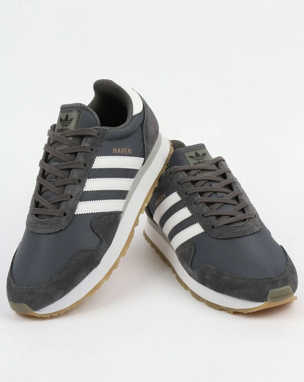Adidas Haven Trainers Grey/White/Gum - Image 4