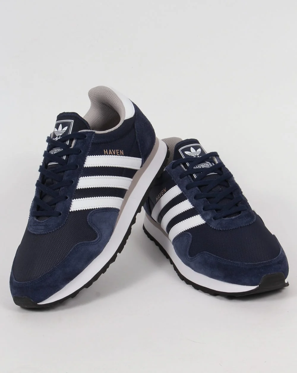 Adidas Haven Trainers Navy/White - Image 3