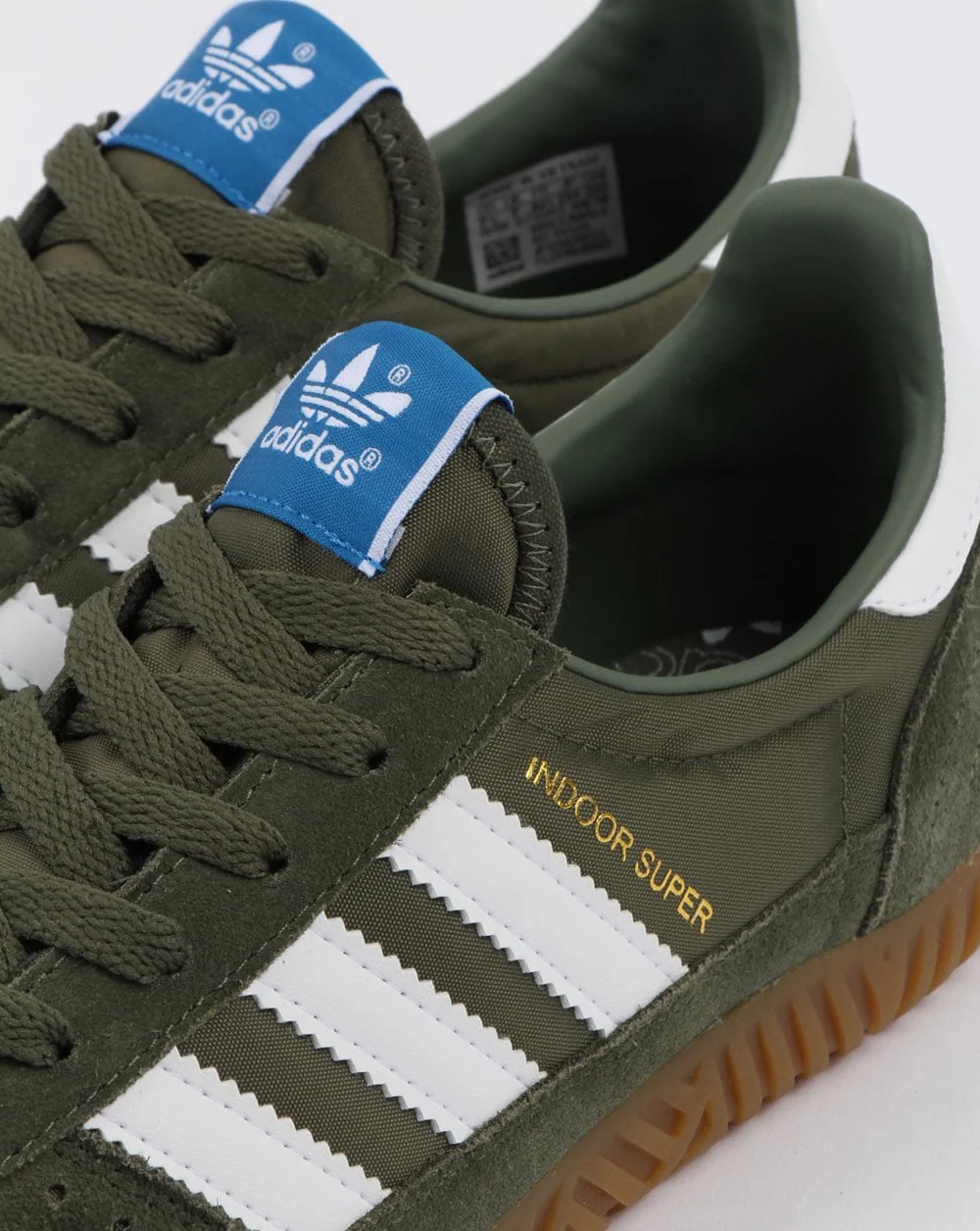 Adidas Indoor Super Trainers Base Green/white/gum - Image 4