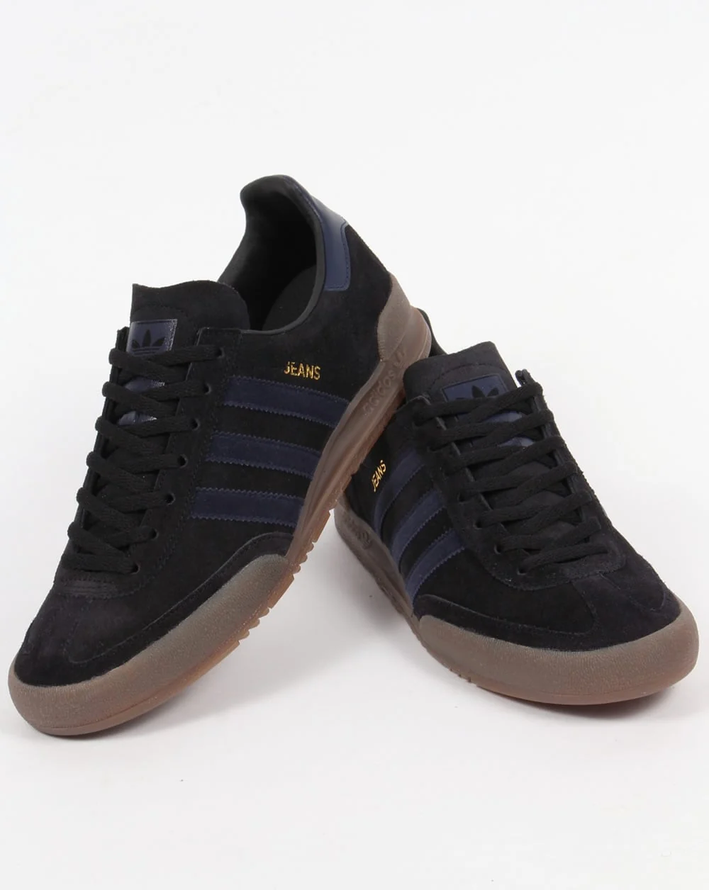 Adidas Jeans Trainers Black/Navy - Image 3