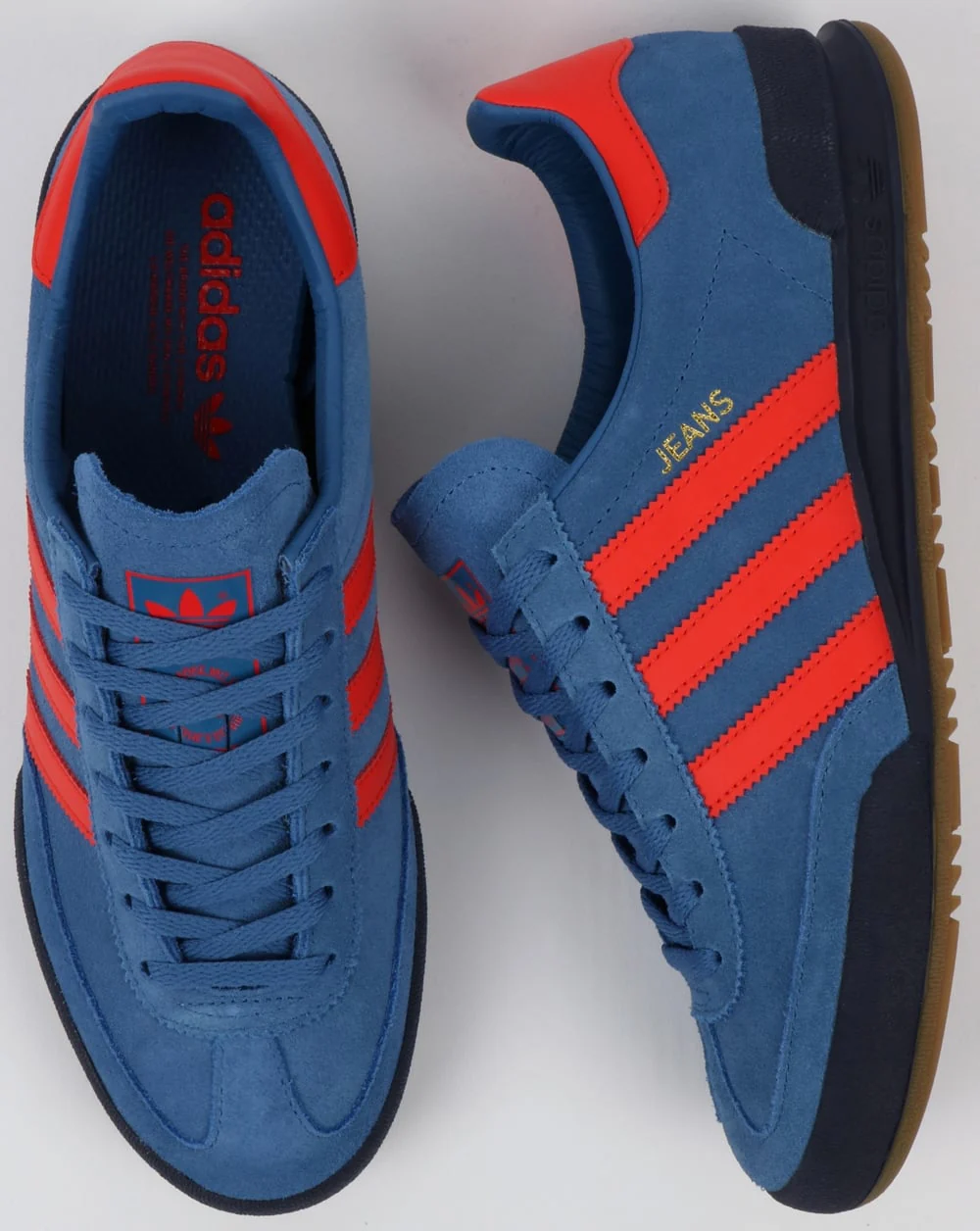Adidas Jeans Trainers Mk2 Royal/Red - Image 2