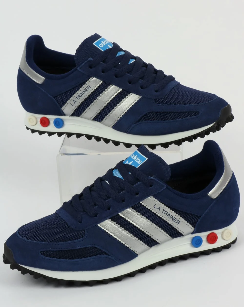 Adidas LA Trainer Dark Blue/Silver/Grey - Image 2