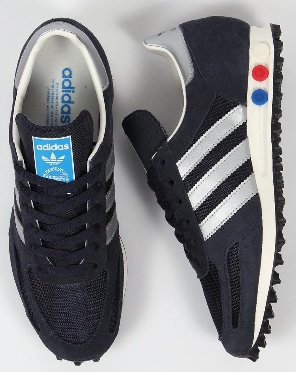 Adidas LA Trainer OG Trainers Navy/Silver - Image 2