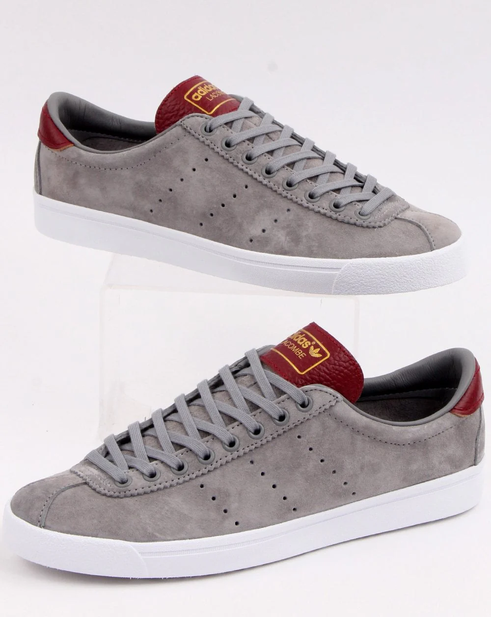 Adidas Lacombe Trainers Grey/Burgundy