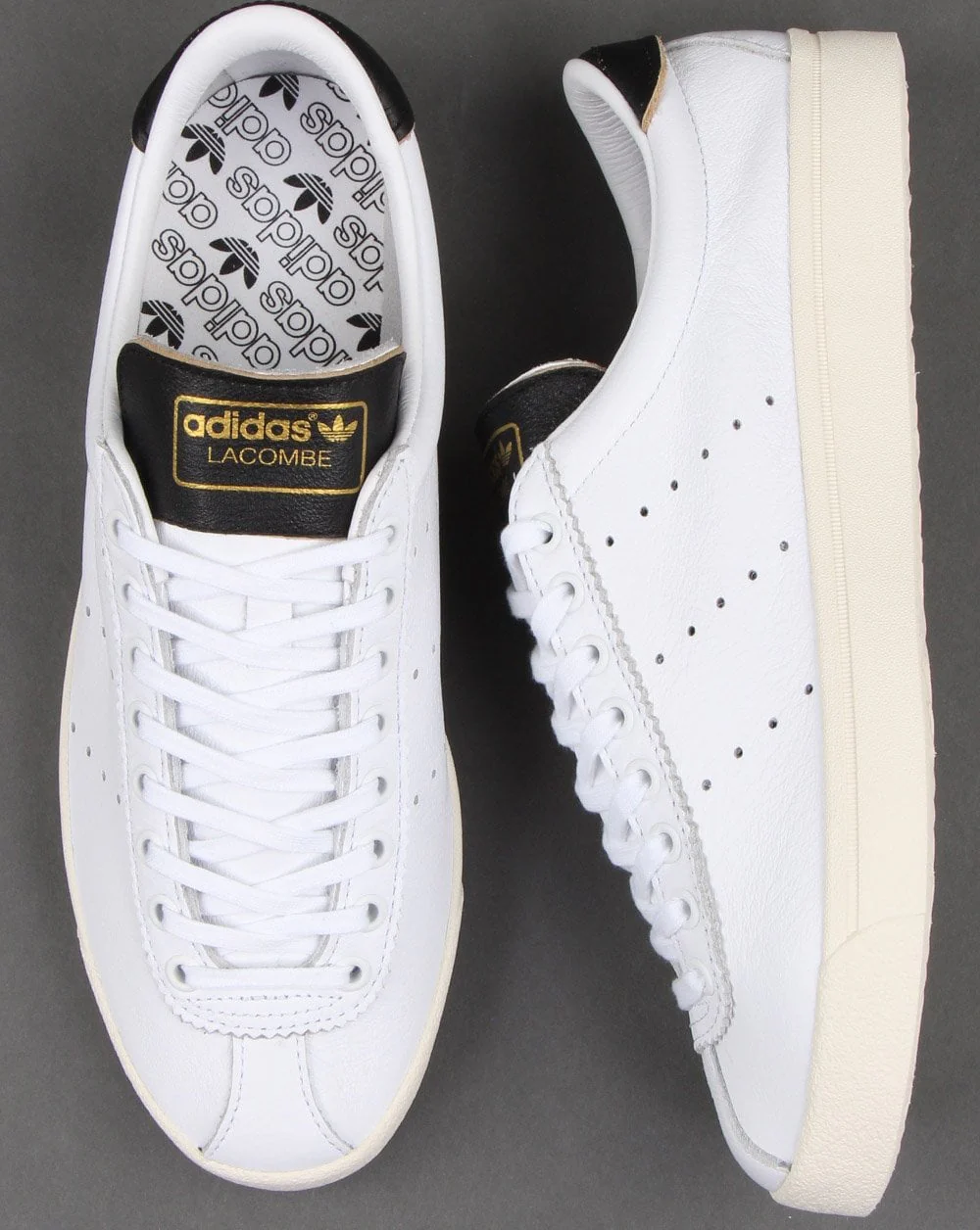 Adidas Lacombe Trainers White/Black - Image 2