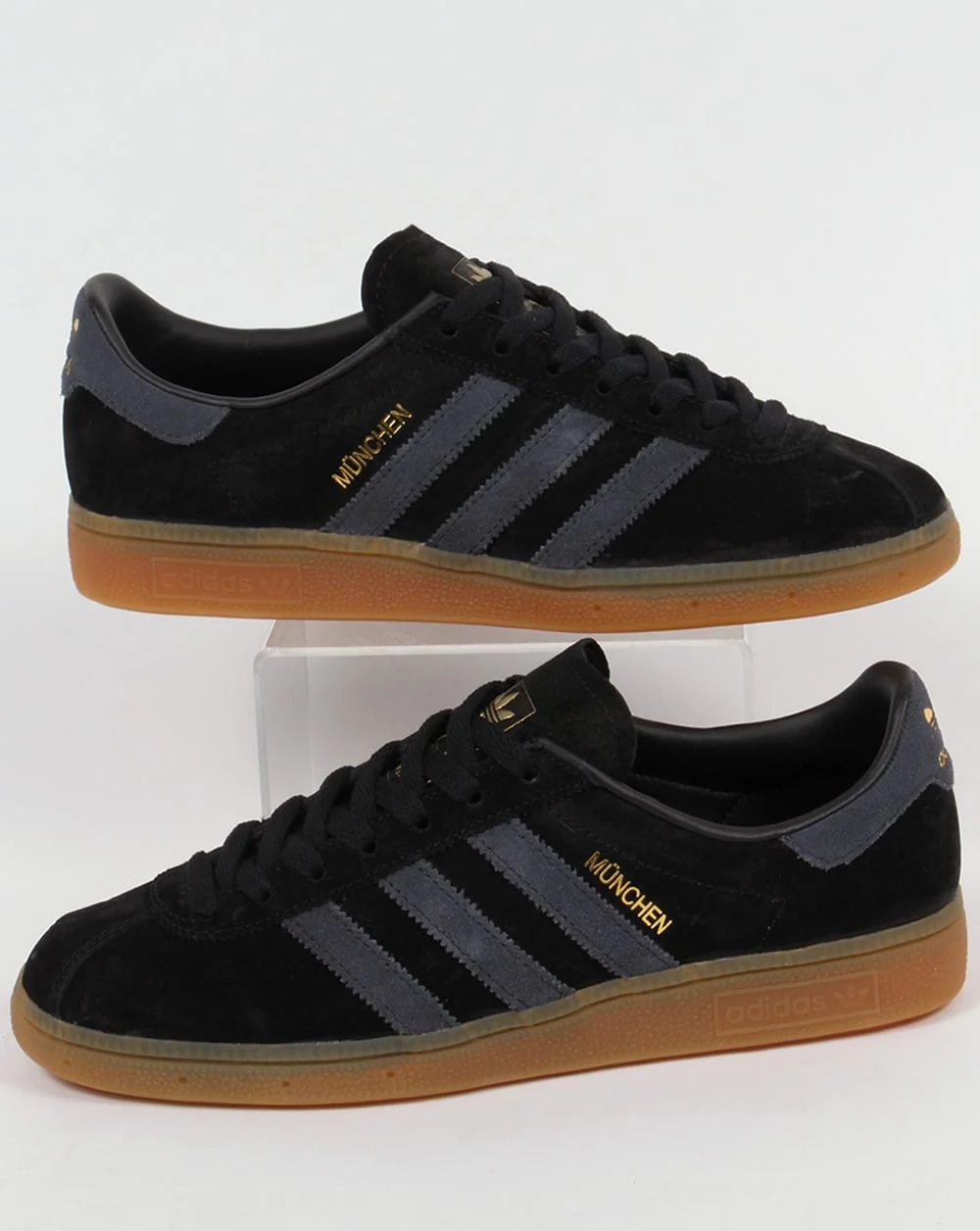 Adidas Munchen Trainers Black/Dark Grey