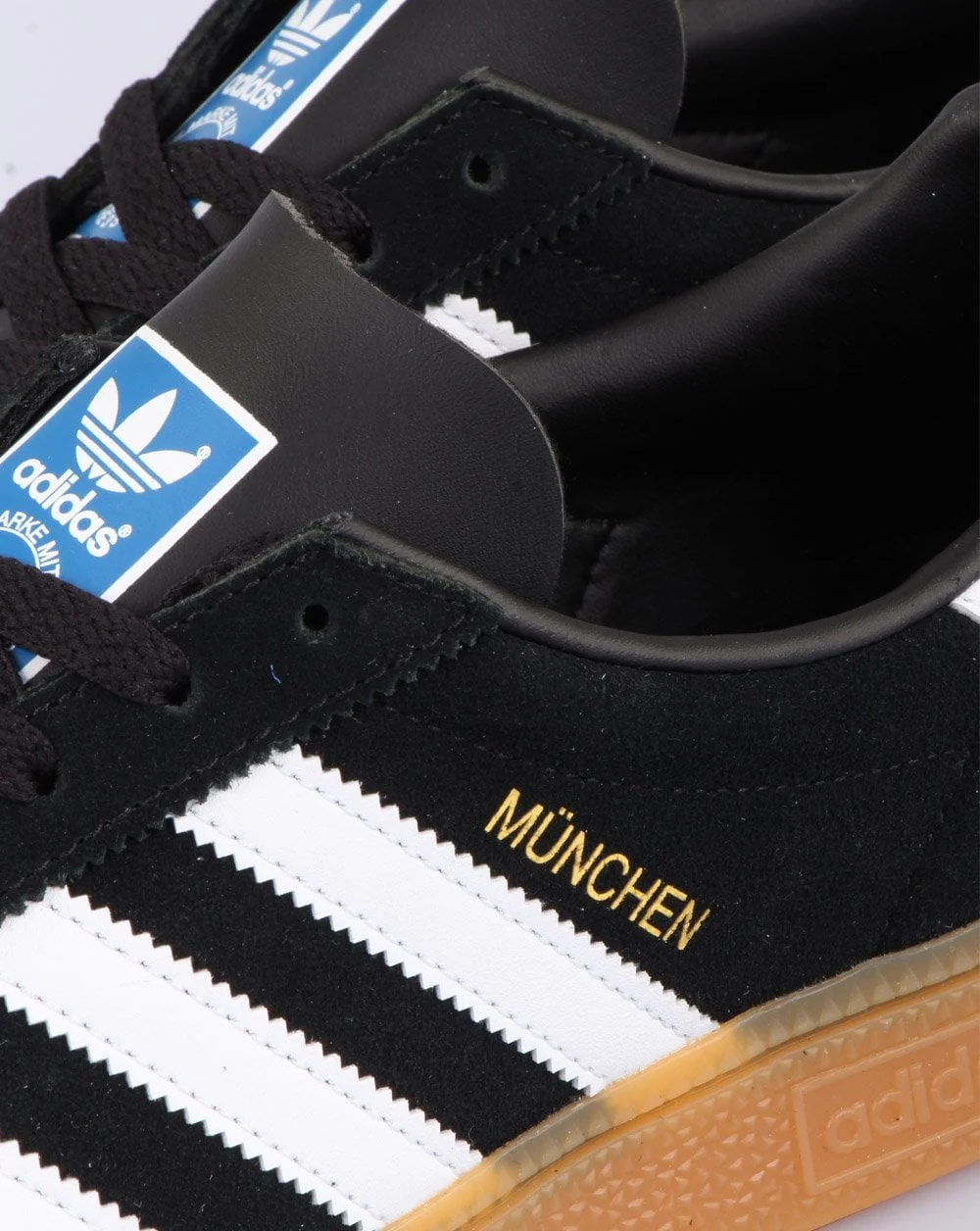 Adidas Munchen Trainers Black/White - Image 2