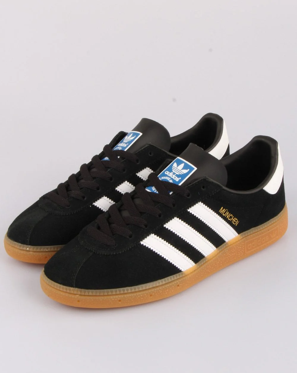 Adidas Munchen Trainers Black/White - Image 4