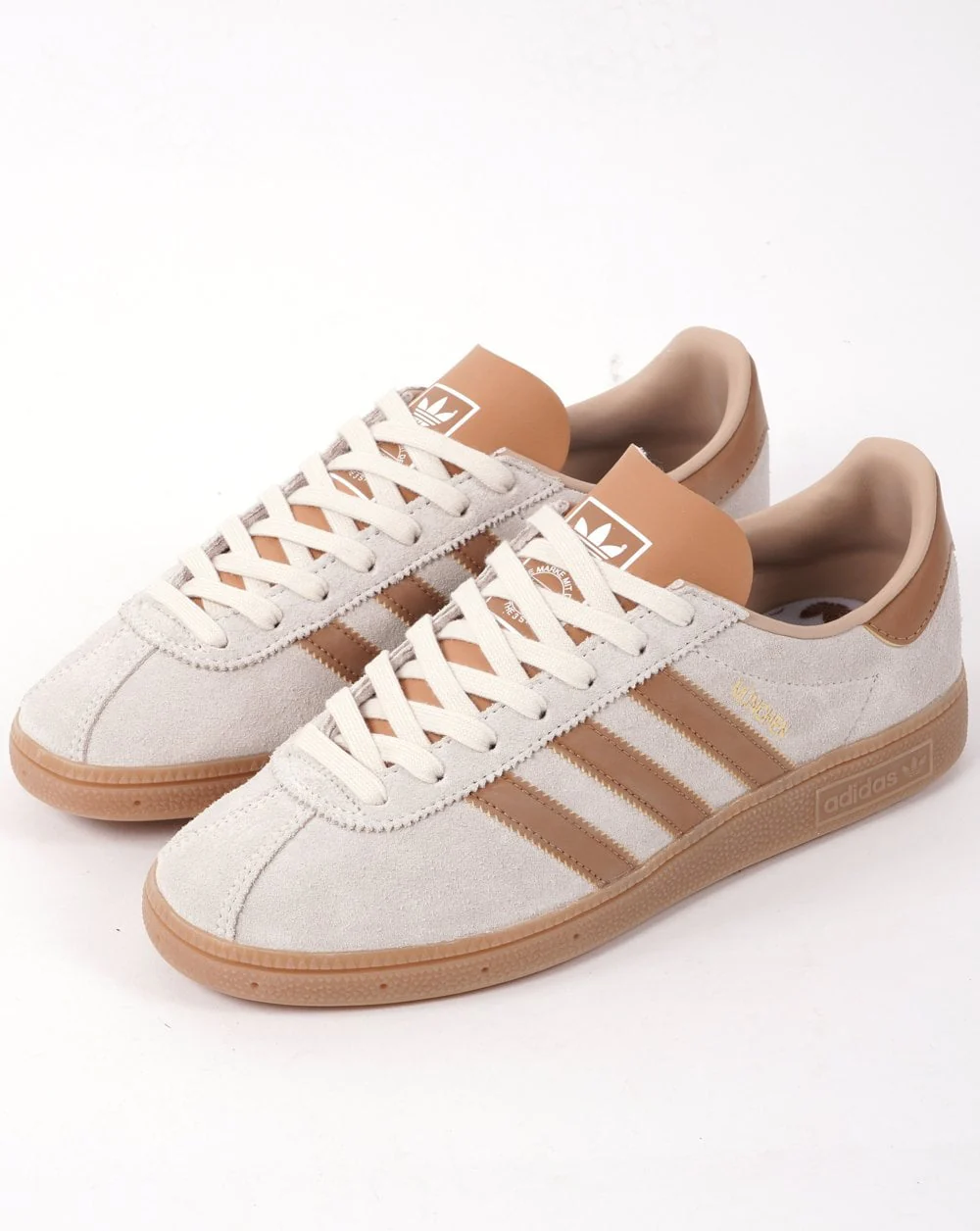 Adidas Munchen Trainers Cream/Mesa Tan/Gum - Image 3
