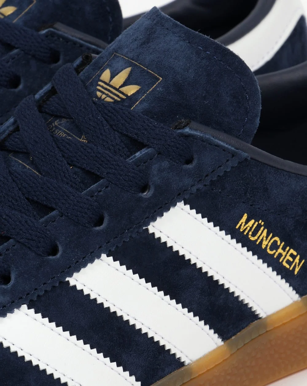Adidas Munchen Trainers Navy/White - Image 3