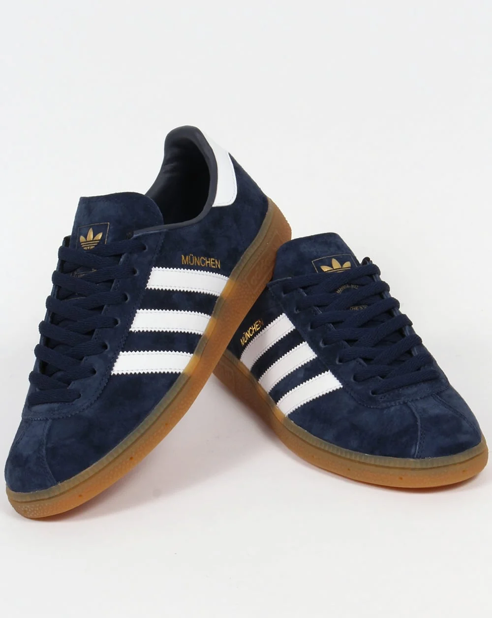 Adidas Munchen Trainers Navy/White - Image 4