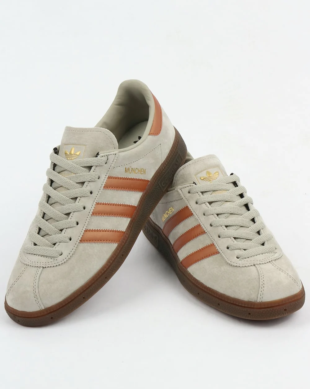 Adidas Munchen Trainers Soft Grey/Bronze - Image 4