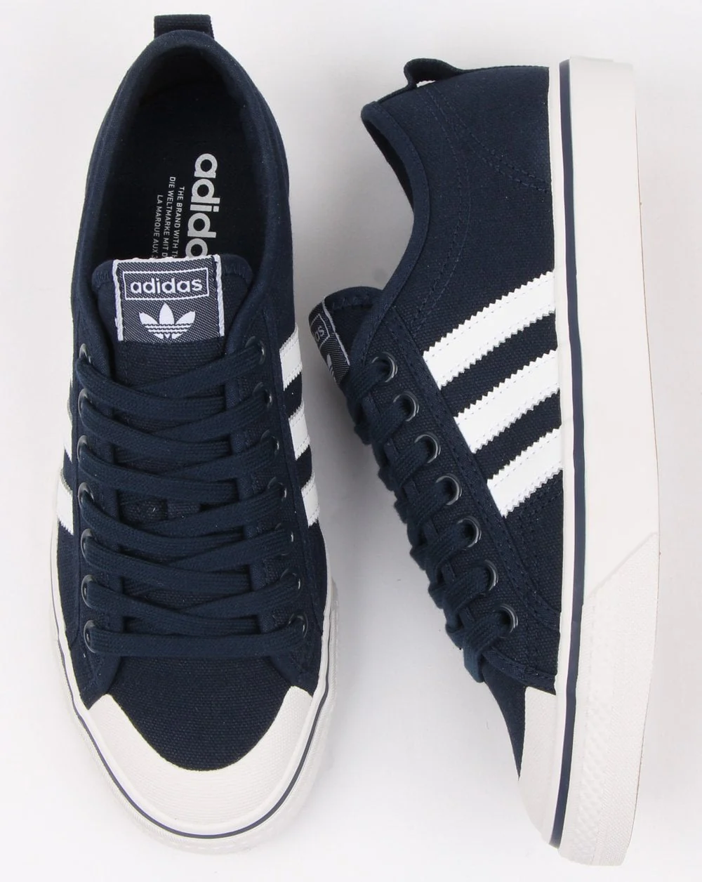Adidas Nizza Trainers Navy/white - Image 2