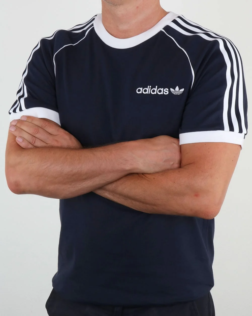 Adidas Originals 3 Stripes Cali T Shirt Legend Ink - Image 4