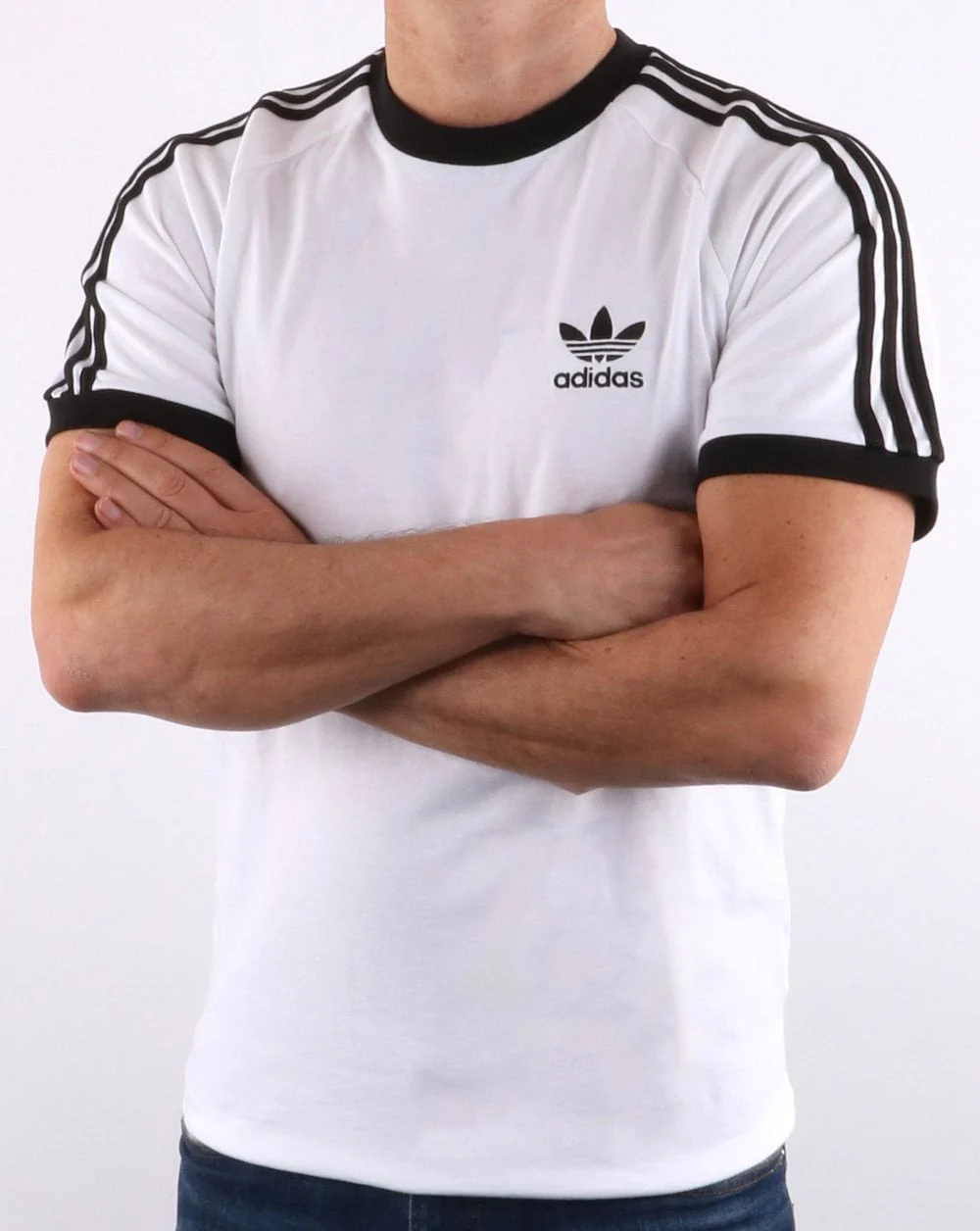Adidas Originals 3 Stripes T Shirt White - Image 3